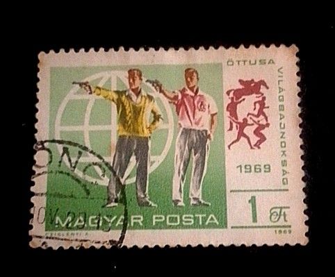 Hungary 1969 - Modern Pentathlon 1v. (used) (Category: Stamps & Prints) located in Balamban. Submitted by pandastampscebu (Listing ID 1467402009, Image 1). Description: Hungary 1969 - Modern Pentathlon 1v. (used) ₱15. Used. Price : ₱15. LAST PRICE POSTED The price is always for the whole set you see on the picture. GENERAL INFO ------------------------ MAXIMUM RESERVATION = 48 HOURS Shipping fee nationwide with J&T is ₱130. Free shipping for orde