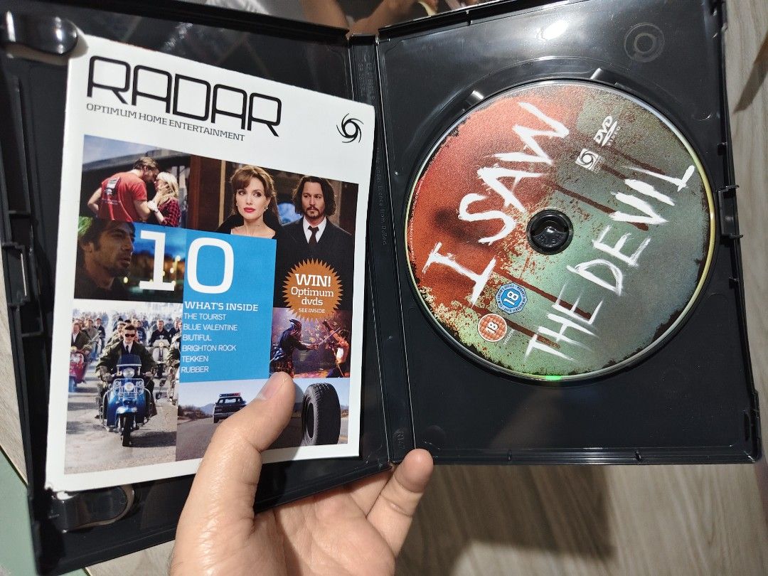 I saw the devil dvd (Category: CDs & DVDs) located in Makati City. Submitted by spicefan05 (Listing ID 1467554290, Image 3). Description: region 2.