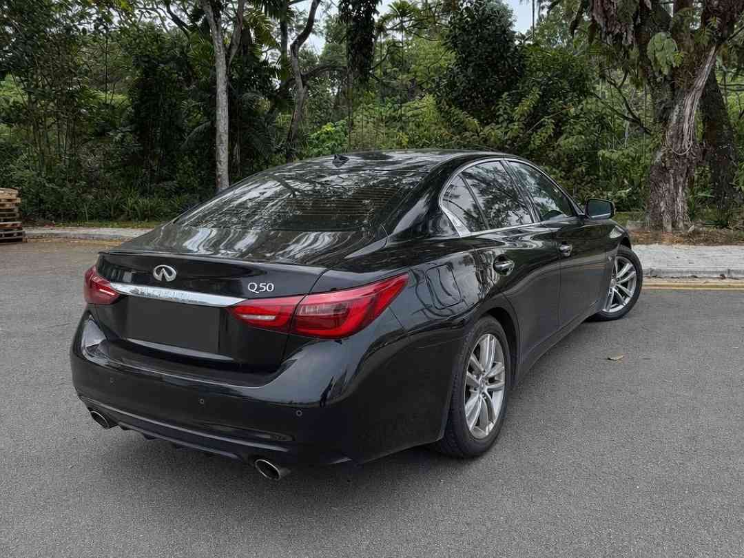 Infiniti Q50 2.0T Luxe (A) (Category: Used Cars) located in Singapore. Submitted by carousell_certified_partners (Listing ID 1467531602, Image 3). Description: Showroom condition, flawless paintwork and clean interior! Immaculate condition. Timely serviced and well taken care by previous owner, Accident free, Trade ins most welcome. High/full loan options available. $0 downpayment/driveaway possible. Contact us to arrange a viewing. Features: 2.0
