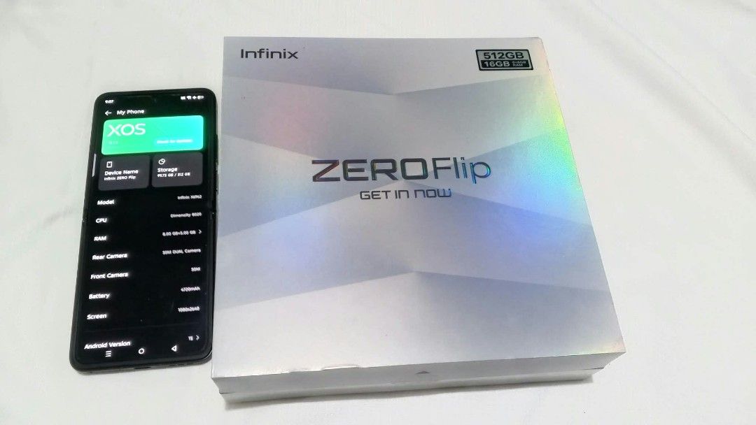 Infinix ZERO Flip 5G (Category: Android Others) located in Manila. Submitted by aromasyndicate (Listing ID 1467551694, Image 3). Description: Hello I'm selling wife's Infinix Zero flip 5G Look and feels like new. RFS: Meron new phone Slightly Negotiable for sure buyers only. Can do LBC shipping and meetup thank you!.