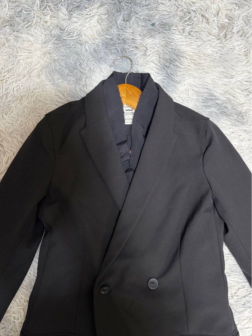 Initial Double Coat Dress (Category: Coats, Jackets and Outerwear) located in Batangas. Submitted by buy3get1freerandom (Listing ID 1467416854, Image 3). Description: Product ID: 16FCOFLMXX056 Buat : 34” via tape measure Length: 38” via tape measure Condition: 9/10 Flaw/s: None ✅ Left side pockets ✅ Inner-lining 📌 FIRST TO PAY BASIS 📌 Please manage your expectations, as these are preloved items. 📌 No when worn photos Message me to get this ite