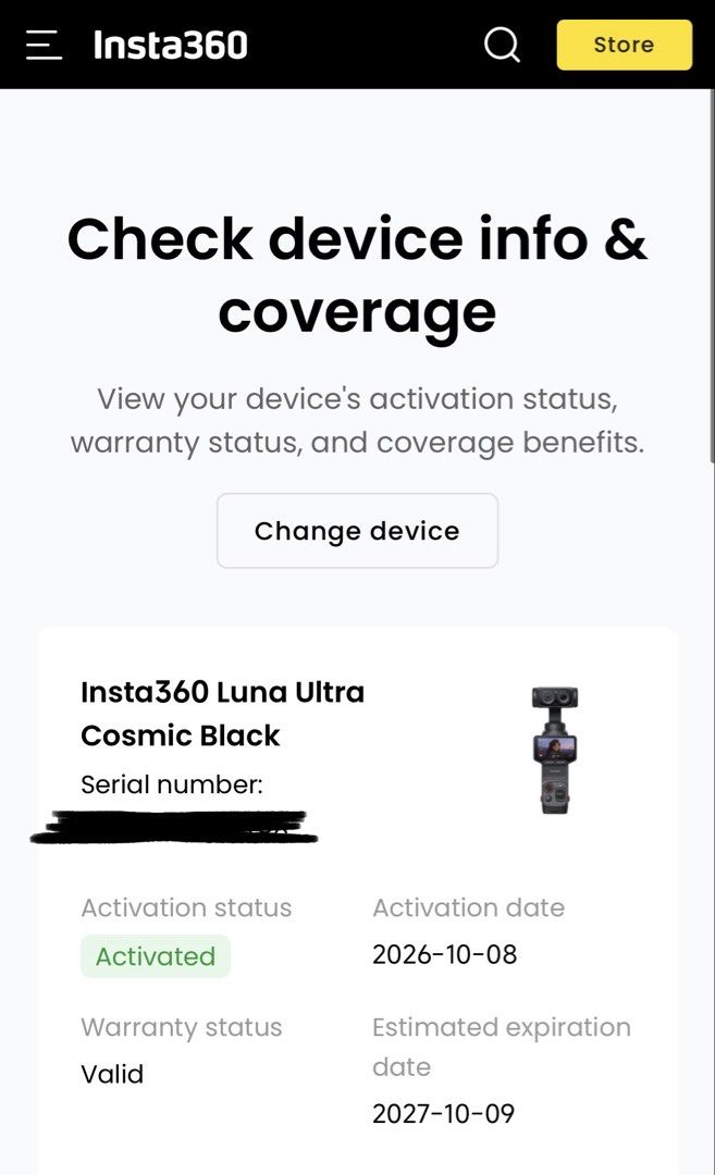 Insta360 Luna Ultra Bundle with Official Accessories (Category: Video Cameras) located in Manila. Submitted by ahven (Listing ID 1467435749, Image 2). Description: FOR SALE: Insta360 Luna Ultra – Cosmic Black Selling my Insta360 Luna Ultra with official Insta360 accessories. Inclusions: * Insta360 Luna Ultra (Standard Bundle) * Official Insta360 Neck Mount * Official Insta360 Sliding Protective Case (White) * Official Insta360 Invisible Selfie St
