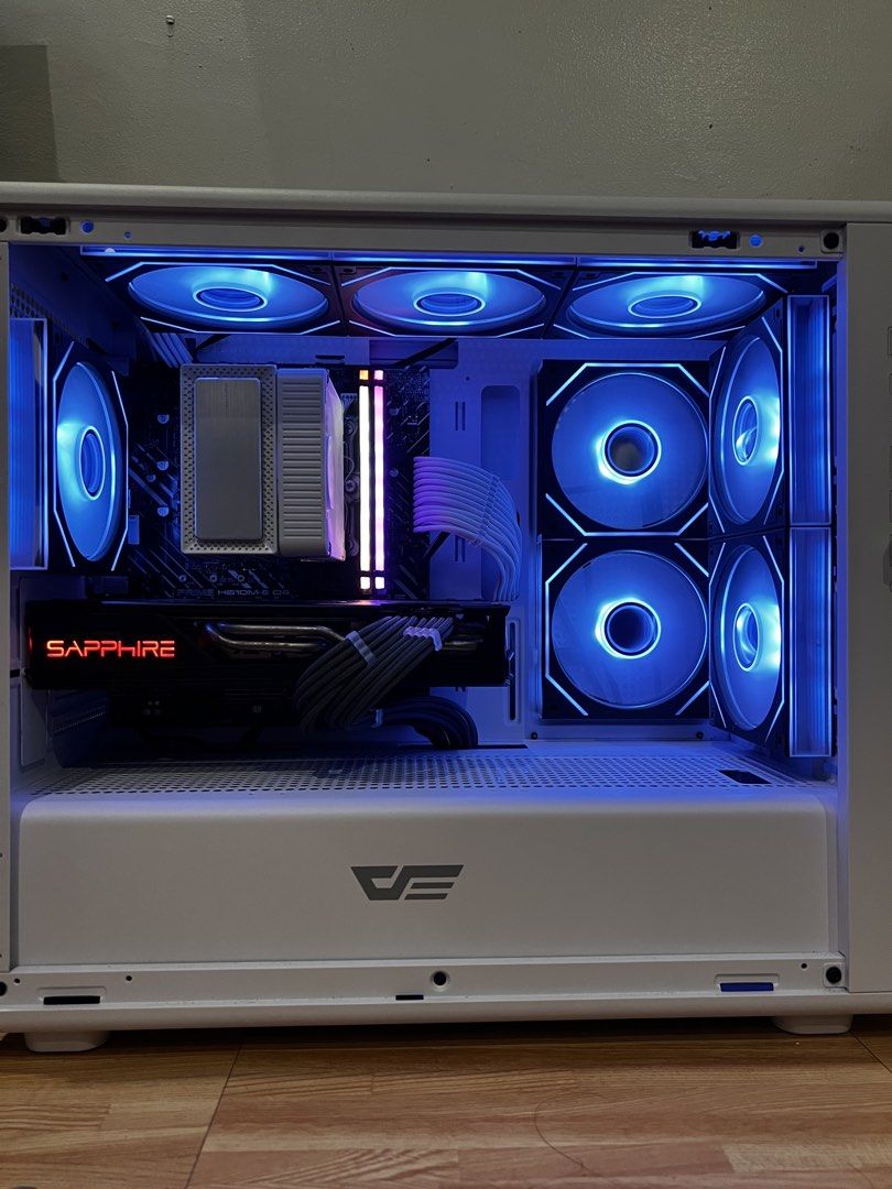 Intel i5 12400 with RX 5700XT Gaming PC (Category: Desktops) located in Bulacan. Submitted by royalocean_c3b9cc (Listing ID 1467369761, Image 2). Description: For Sale Gaming PC System Unit CPU: Intel i5 12400 6 core 12 threads with integrated graphics GPU: Sapphire Radeon RX 5700XT 8gb (similar to RTX 3060) RAM: Corsair Vengeance RGB Pro 16gb 3600mhz DDR4 Motherboard: Asus Prime H610M-E-D4 Storage: Samsung 512gb SSD PSU: Thermaltake TR2 SP 650 w