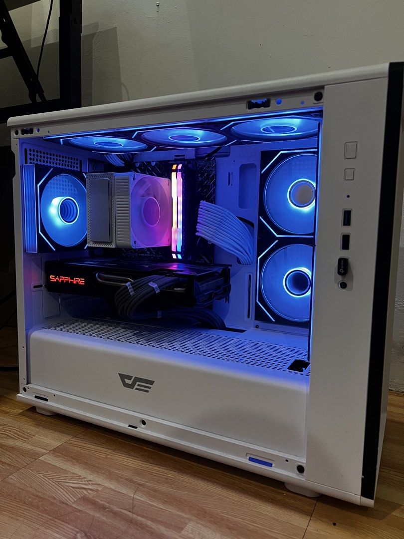 Intel i5 12400 with RX 5700XT Gaming PC (Category: Desktops) located in Bulacan. Submitted by royalocean_c3b9cc (Listing ID 1467369761, Image 1). Description: For Sale Gaming PC System Unit CPU: Intel i5 12400 6 core 12 threads with integrated graphics GPU: Sapphire Radeon RX 5700XT 8gb (similar to RTX 3060) RAM: Corsair Vengeance RGB Pro 16gb 3600mhz DDR4 Motherboard: Asus Prime H610M-E-D4 Storage: Samsung 512gb SSD PSU: Thermaltake TR2 SP 650 w