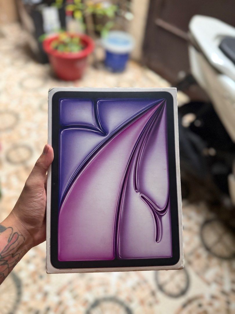 iPad Air M3 11” 128GB (Category: iPad) located in Manila. Submitted by tonyslark (Listing ID 1467398508, Image 1). Description: iPad Air M3 11 inches Purple 95% Battery Health Unit Box only Note: Minor scratch on Pencil Magnet PHP 30,000 ✅ Open for Meetups 💰 High Appraisal for your devices 🔄 Open for Trade-ins & Upgrades 🛡️ Warranty available on units for your peace of mind Every item is thoroughly inspected before being listed. Message the pa