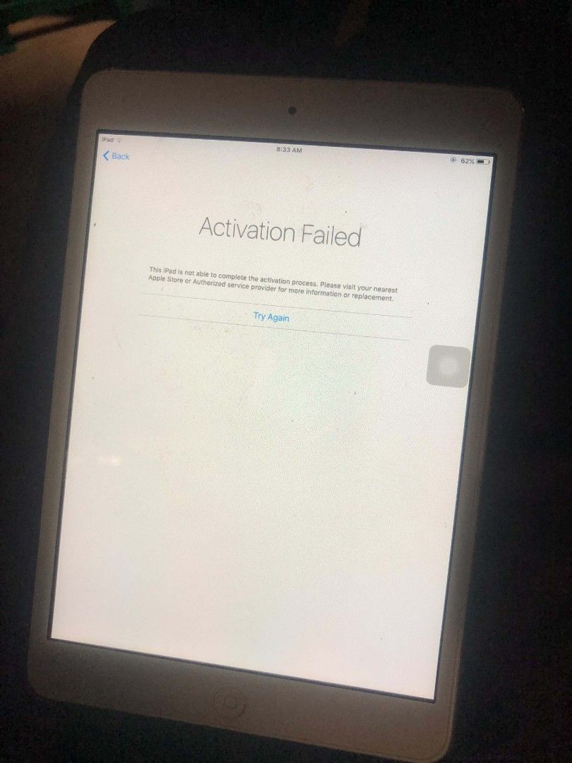 Ipad mini (Category: iPad) located in Manila. Submitted by ron_technthrift.2 (Listing ID 1467372658, Image 3). Description: ipad mini yan lang issue nya activation failed bukod dun wala na kayo na bahala jan alam pa passcode 800 nalang tondo manila loc.