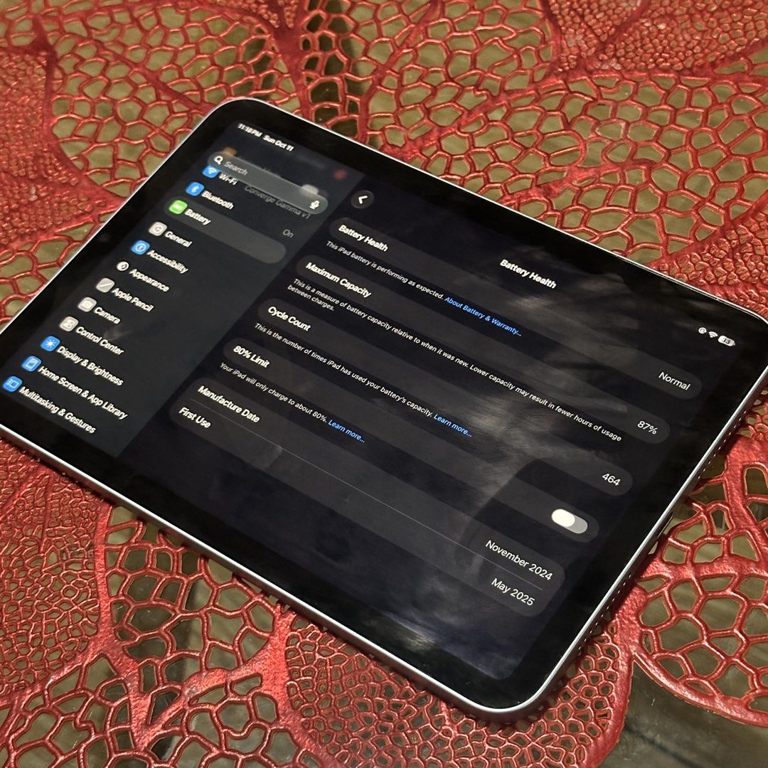 Ipad mini 7 (A17 pro) 128GB (Category: iPad) located in Makati City. Submitted by dcdwine013 (Listing ID 1467369155, Image 3). Description: Ipad mini 7 (A17 pro) 128GB Good as new condition WIFI use only 87% battery health no issue, all functions working (touch id, true tone, etc ) no history of repair, (all parts original ) inclusions: unit, 3 Ipad cases, box and manuals Makati/Pasay loc Can do meetups.