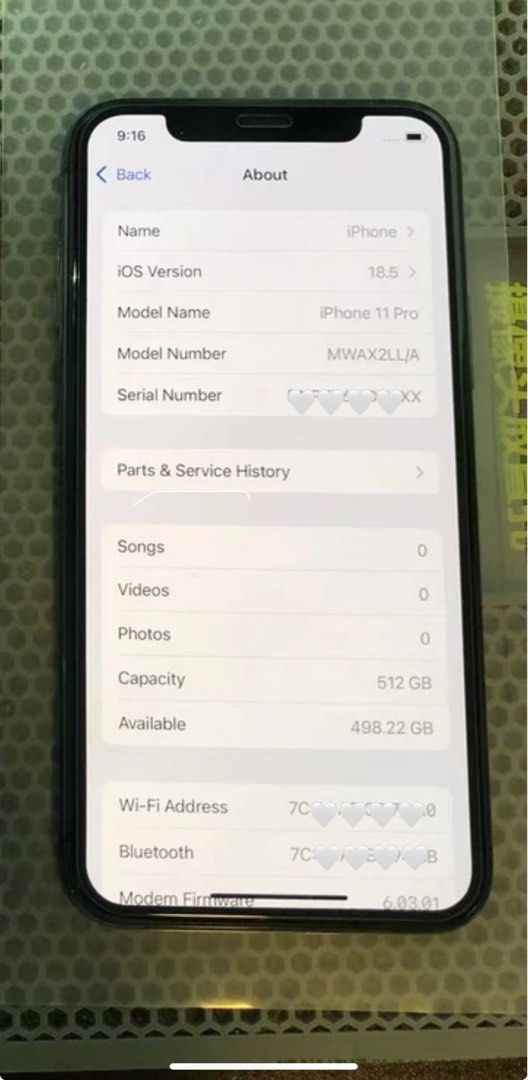IPHONE 11 PRO 512gb (Category: iPhone 11 Series) located in Paranaque City. Submitted by ruffsnowkisshop (Listing ID 1467466710, Image 2). Description: Original Iphone 11 Pro storage: 512g color: Space Gray condition: very good version: USA variant ios update: 18.5 history of repair: newly replaced (high quality brand) 100% inclusion: Phone Case, Tempered Glass and Charger meet up: Sm Tanza/ Naic/ Trece .