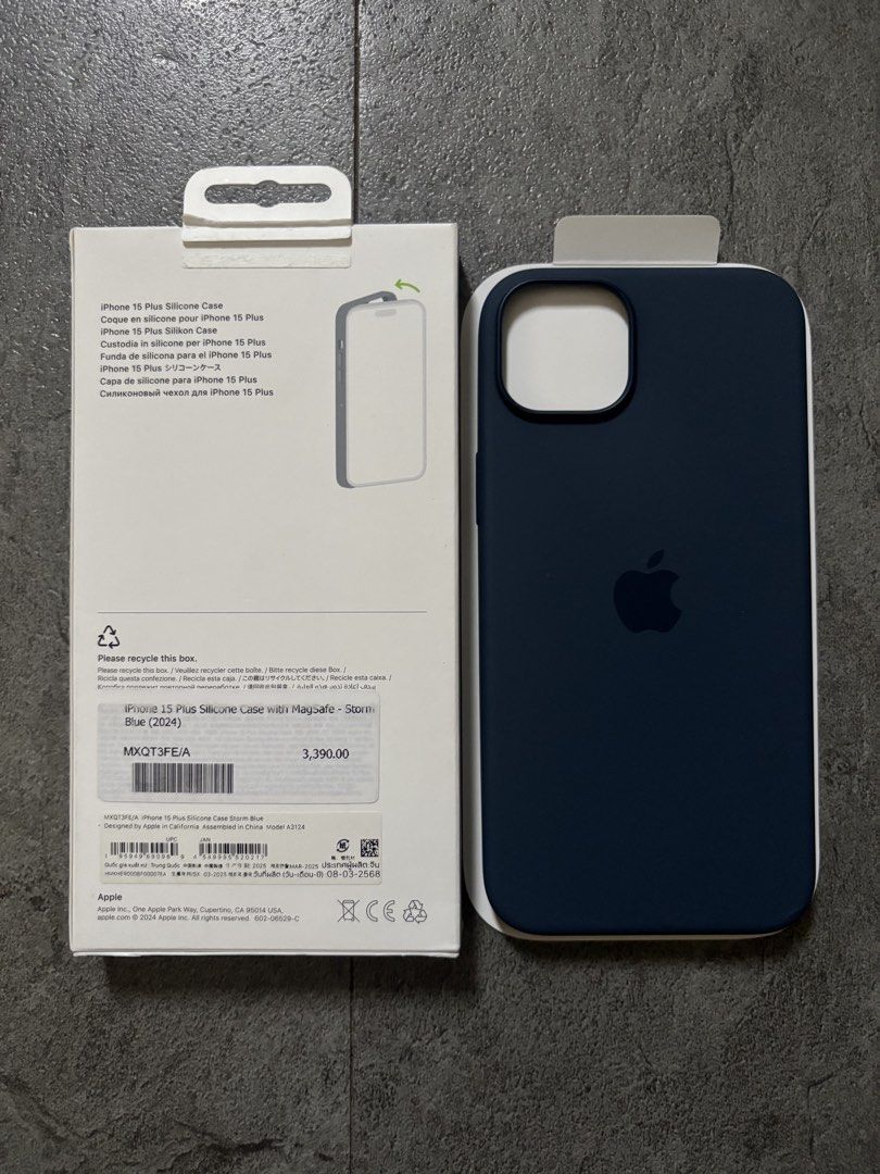 iPhone 15 Plus Silicone Case - Storm Blue (Category: Cases & Sleeves) located in Bocaue. Submitted by axolotl813 (Listing ID 1467416939, Image 2). Description: Opened for testing only rfs: di gusto kulay last price posted sf not included meetup around bulacan only thank you.