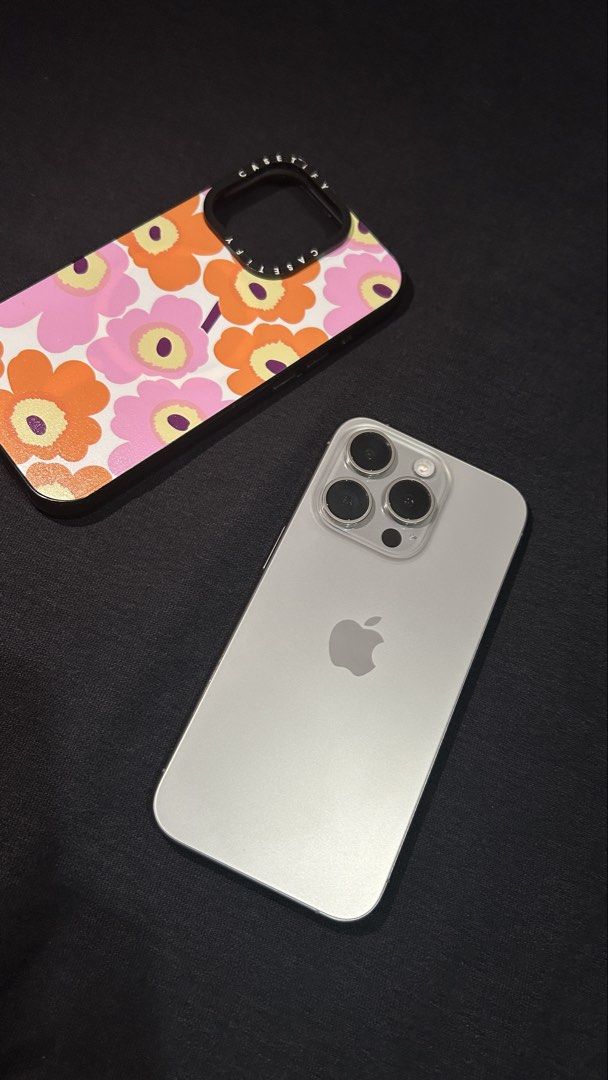 Iphone 15 Pro 128GB (Category: iPhone 15 Series) located in Manila. Submitted by albrtthriftpicks (Listing ID 1467384868, Image 2). Description: FS FS FS FS IPHONE 15 pro 128GB WITH ANY SIM Condition: 99% makinis no dents with original box same Imei All original still have the box 87% Battery health 600+cc Unli reset FACTORY UNLOCKED no sim restriction NO history of repair NO HIDDEN ISSUES Pwedeng pwede sa’yo if maarte ka u can check all u want u