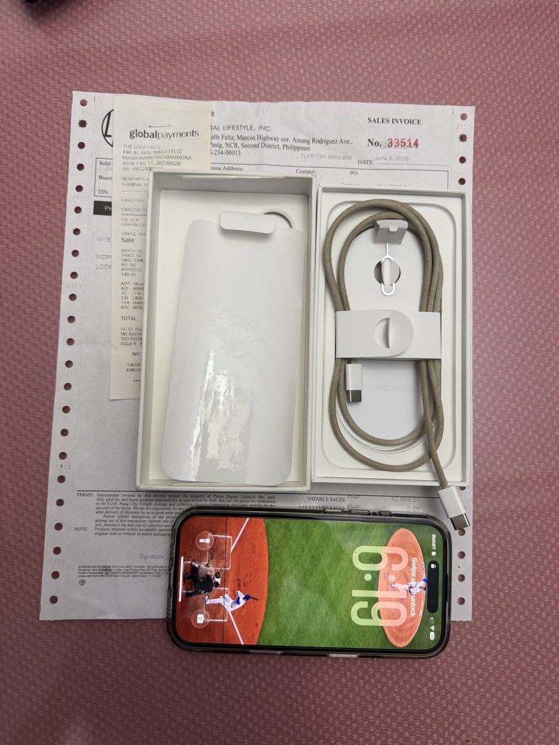 iPhone 16 128gb black (Category: iPhone 16 Series) located in Antipolo. Submitted by ren901 (Listing ID 1467513680, Image 2). Description: Bought from The Loop, Ayala Malls Feliz (June 2025) Personal phone, used with care Specs and condition: Battery health: 90% Always used with case and tempered glass since day 1 Condition: 9.5 Never repaired or opened Inclusions: Box, cable, receipt, free cases, free ugreen adapter Reason for selling: nag palit