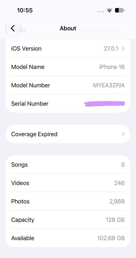 iphone 16 128gb pink (Category: iPhone 16 Series) located in Caloocan City. Submitted by peony.picks (Listing ID 1467381489, Image 3). Description: .𖥔 ݁ iphone 16 128gb pink .𖥔 ݁ details: * updated to ios 27 * 89% batt health * local zp/a variant * no sim restrictions * no history of repair * lady-owned * in pristine condition * rfs: spare phone * STRICTLY for meet ups only! inclusions: * unit, box, original apple silicon case 📍metro manila.