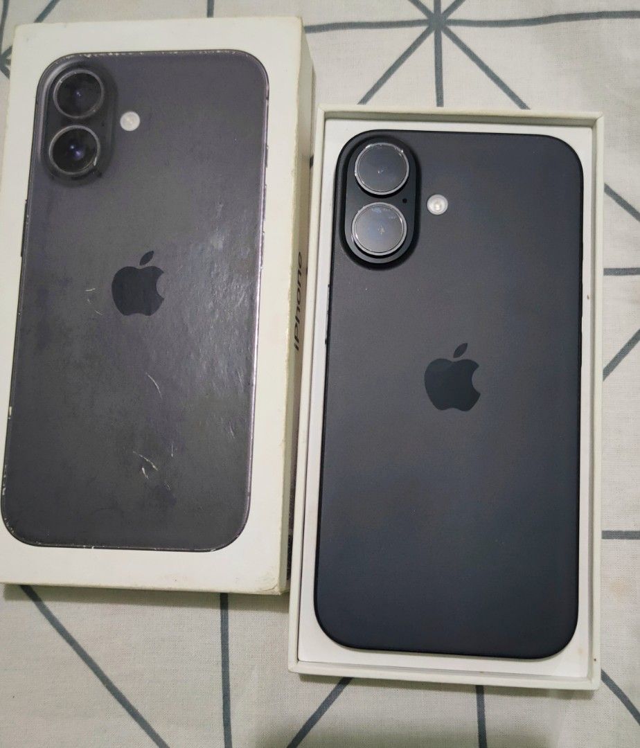 IPHONE 16 RUSH‼️ (Category: iPhone 16 Series) located in Pasig City. Submitted by reena0424 (Listing ID 1467513882, Image 2). Description: iphone 16 128gb ntc approved factory unlocked no issues all working may minimal paint chips lang with box same imei 87% battery health location: cainta rizal / rosario pasig city.