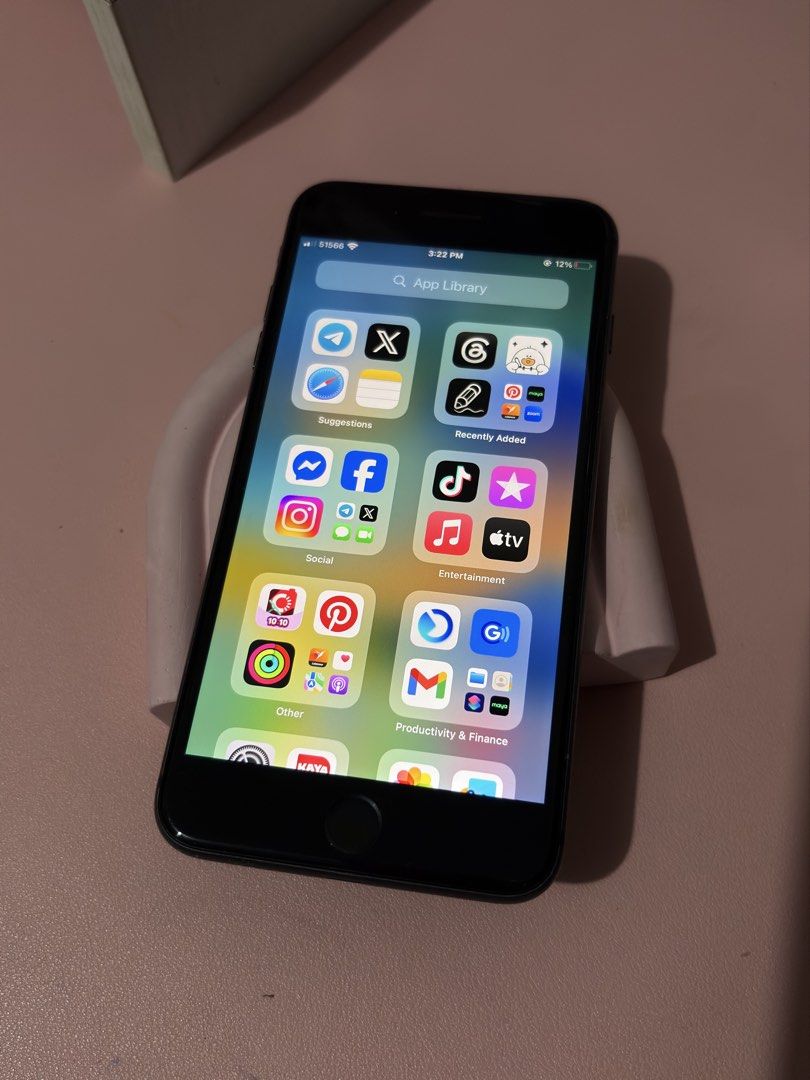 iPhone 8 Plus (Category: iPhone 8 Series) located in Bocaue. Submitted by kimchiwew (Listing ID 1467430421, Image 1). Description: iPhone 8 plus ph variant 72% battery health no issue aside from scratches and paint chips slightly negotiable .