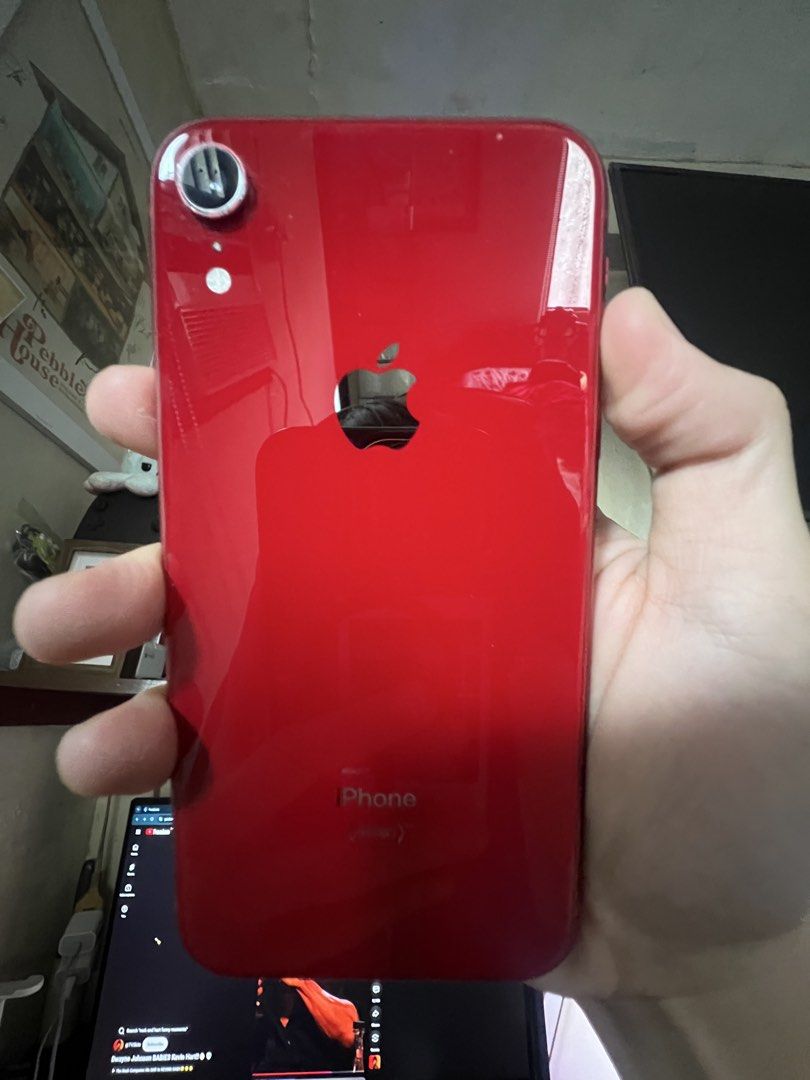 iPhone XR Red Edition (Category: iPhone X Series) located in Manila. Submitted by pvboni11 (Listing ID 1467429340, Image 2). Description: Hello! I’m selling my iPhone XR Red Edition for only 6,500! ✨ Specs: - 128 GB of storage - Limited Edition Red Color - Battery Health: 78% - Can still be updated to latest iOS Minor Issues: - 78% Battery Health - Minor Cosmetic Scratches due to case - No more box INCLUSION: - Anti-glare Screen Protector (Black 