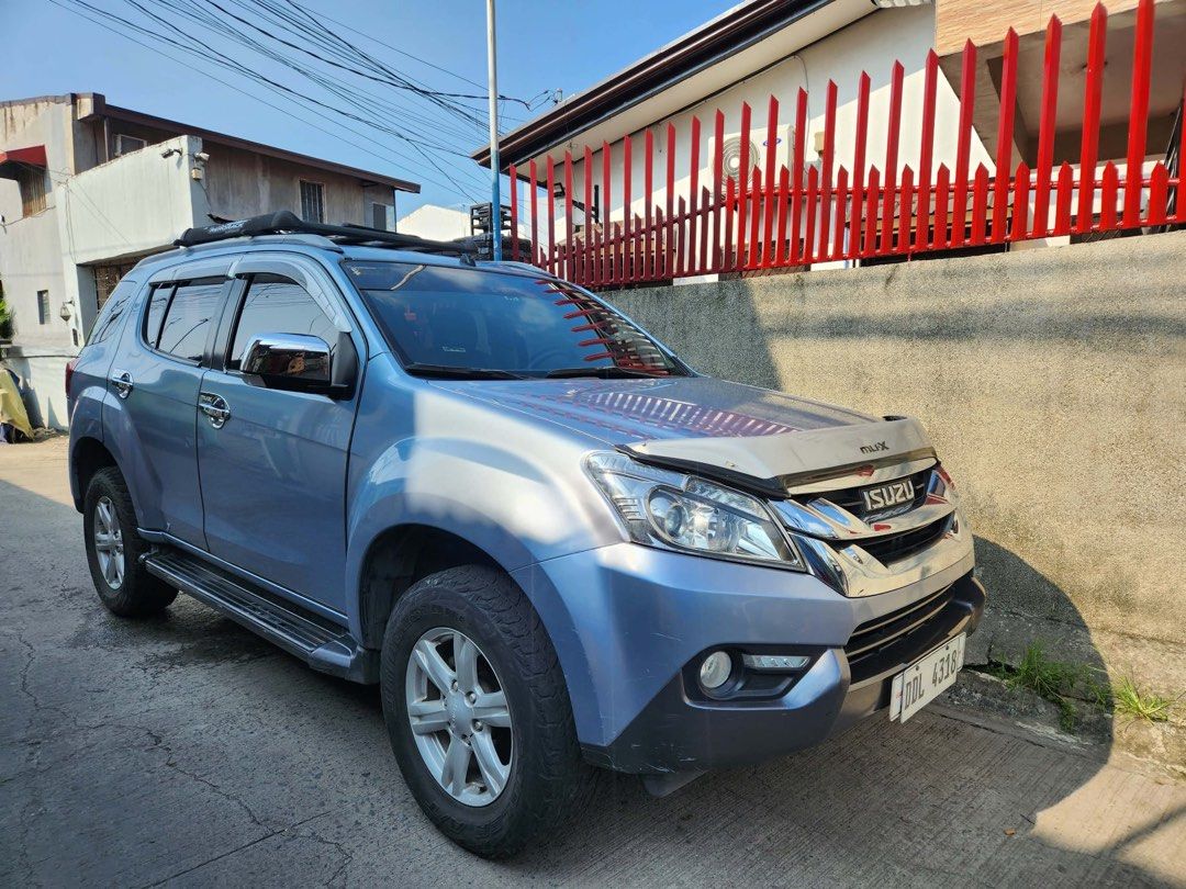 Isuzu Mu-X (Category: Used Cars) located in Caloocan City. Submitted by ryell09 (Listing ID 1467527585, Image 1). Description: - Isuzu mu-x 3.0 LS AT 2016 mod. - No mechanical issue - Up to date PM schedule; ANNUALLY - Keyless / push start - Leather interior - Newly change engine oil / 2 original keys - Registered w/ complete ownership papers ODO readings: - 107344km / never b in flood waters - 20”tires / cool air and well maintained A/C system. 