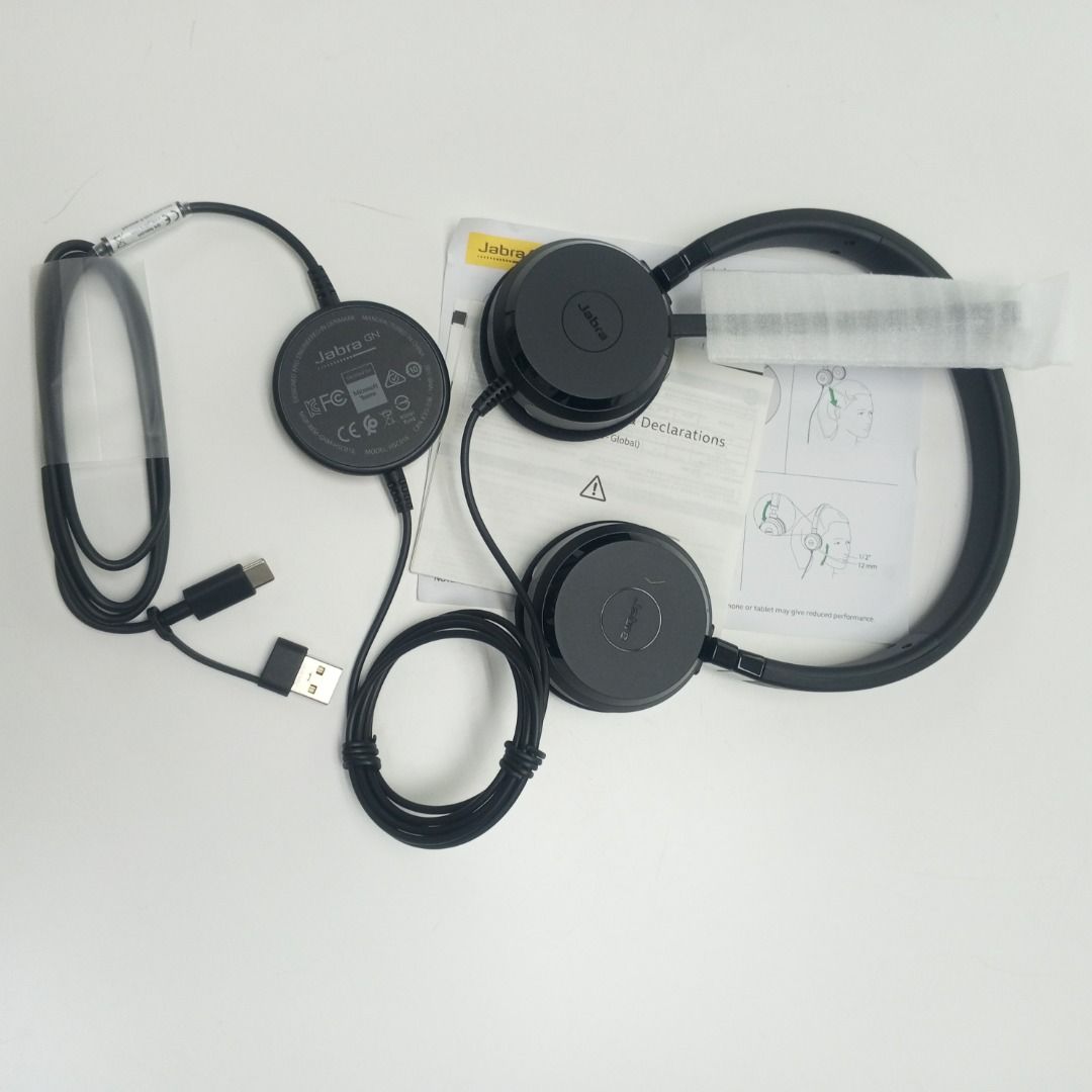 Jabra Evolve 20 MS Stereo Headset MS with USB-C/A Adapter (Category: Headphones & Headsets) located in Caloocan City. Submitted by michellejurilla.01 (Listing ID 1467409582, Image 2). Description: JABRA EVOLVE 20 VERSION A – AVAILABLE NOW! Stereo MS with USB-C/A Adapter WORK SMARTER. SOUND CLEARER. STAY PROFESSIONAL! Looking for a dependable headset for your office calls, online meetings, BPO work, or work-from-home setup? The Jabra Evolve 20 Ste