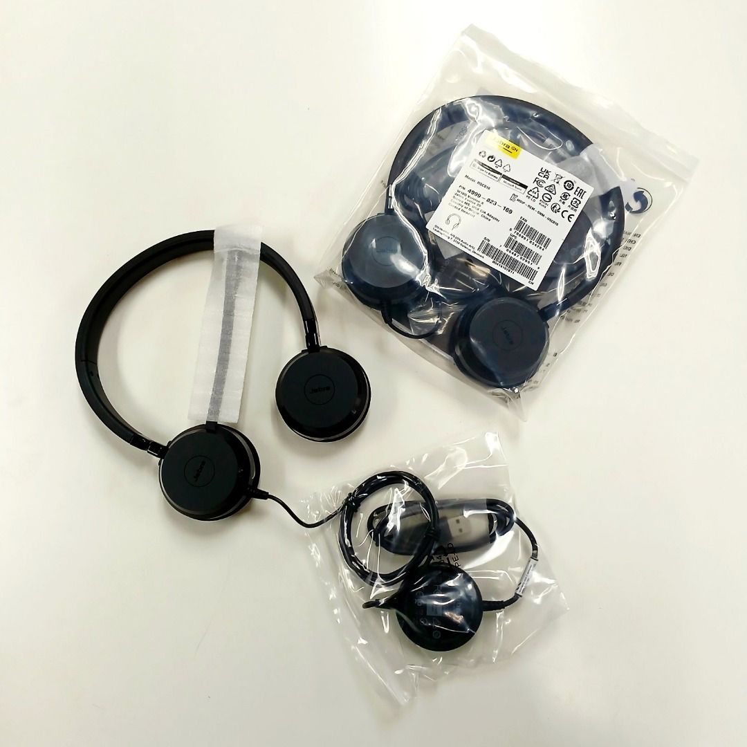 Jabra Evolve 20 MS Stereo Headset MS with USB-C/A Adapter (Category: Headphones & Headsets) located in Caloocan City. Submitted by michellejurilla.01 (Listing ID 1467409582, Image 3). Description: JABRA EVOLVE 20 VERSION A – AVAILABLE NOW! Stereo MS with USB-C/A Adapter WORK SMARTER. SOUND CLEARER. STAY PROFESSIONAL! Looking for a dependable headset for your office calls, online meetings, BPO work, or work-from-home setup? The Jabra Evolve 20 Ste