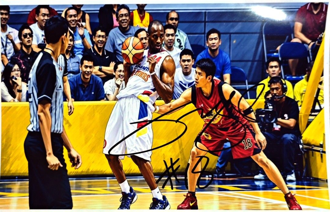 James Yap signed jersey and photos (Category: Activewear) located in Manila. Submitted by ross.jeremy (Listing ID 1467598367, Image 1). Description: - Official James Yap autographed basketball jersey - Number 18 with striking colorful flames near the hem - Personally signed in black marker right over the number 18 - Includes action and signing photos of James Yap for authenticity - Rare collector's item, perfect for die-hard PBA and local basketb