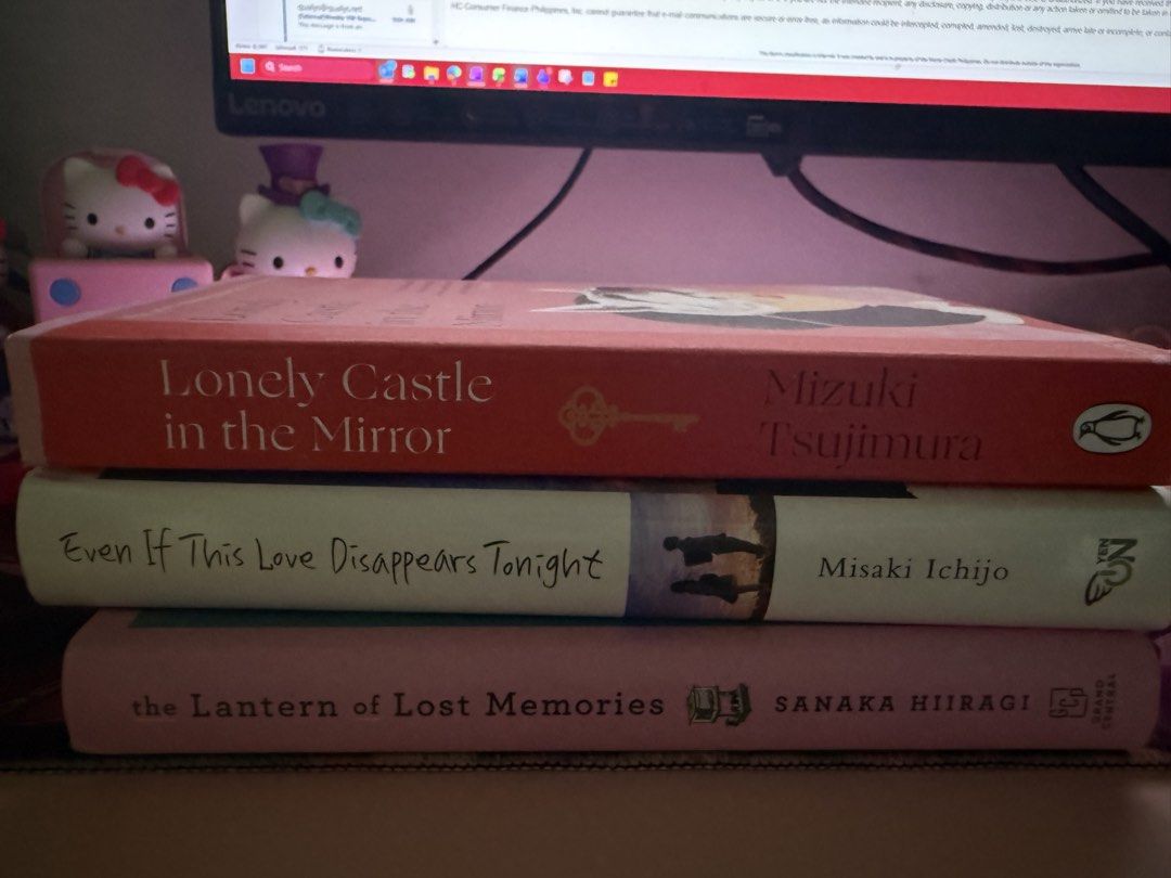JAPANESE AUTHOR BUNDLE (BNEW & UNUSED) (Category: Storybooks) located in Quezon City. Submitted by jajachandesu (Listing ID 1467392274, Image 3). Description: ALL BOOKS ARE LEGIT. I bought them from Fully Bookedqq and Amazon. Price Tag is still in place for authenticity. All are unused. RFS: Decluttering those books that arent in my genre anymore. Before the coffee gets cold - 550 Water Moon - 600 The lantern of Lost memories - 650 Lonely castle 