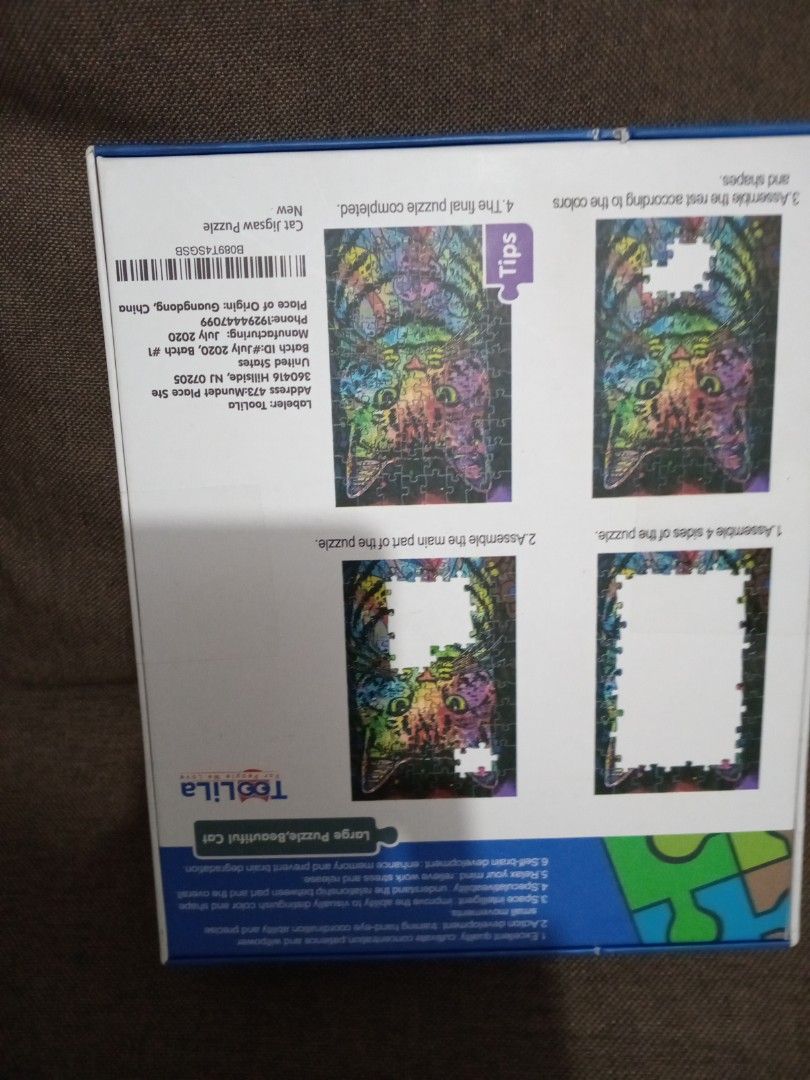Jigsaw puzzle (Category: Art & Prints) located in Marikina City. Submitted by joyful.finds (Listing ID 1467391633, Image 2). Description: 1000 pieces colorful cat.