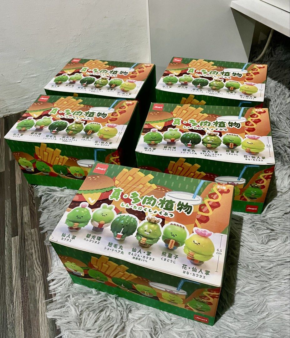 Jinart Succulent Plant Blind Box Figure (Category: Designer & Blind Box Toys) located in Valenzuela. Submitted by _vvvvvv (Listing ID 1467541893, Image 2). Description: - Brand: Jinart succulent plant blind box series - 1 whole box have 6 pcs blind box inside sealed - Have 4 whole box available Open for take all freeshipping for take all.
