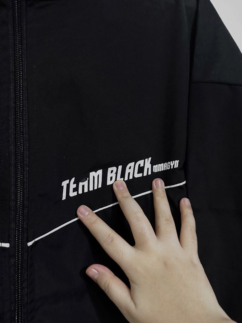 JINX Team Black Sport Jacket (Category: Coats, Jackets and Outerwear) located in San Jose. Submitted by kuppa.koffee (Listing ID 1467485002, Image 3). Description: I have more clothes up for sale as I declutter my closet! Feel free to check out my profile for more. 🤍 Jacket Details 🦇 • Size XXL. Unofficial JINX merch • only worn twice, washed, ready to wear • “Team Black” logo has peeled overtime 📦 RFS: I’ve lost weight, from XXL to M 📸 can t