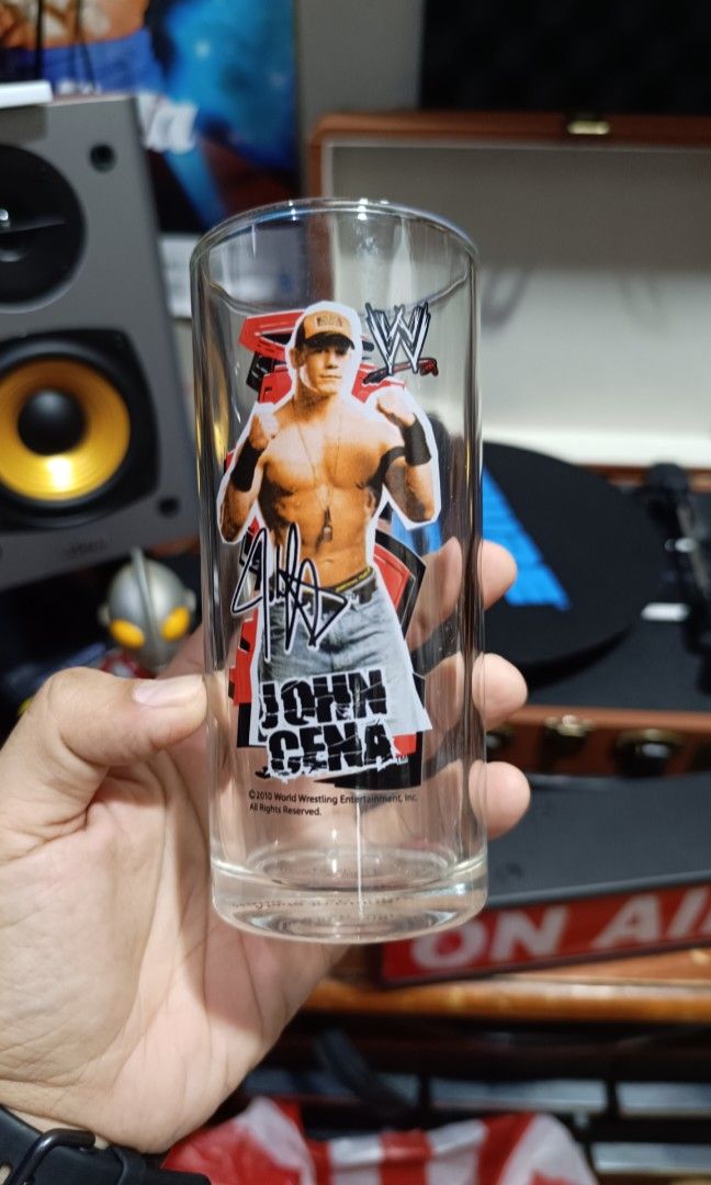 John Cena WWE Glass (Category: Other Home Decor) located in Midsayap. Submitted by macoy.picker (Listing ID 1467365774, Image 1). Description: John Cena WWE Glass 250+ SF.