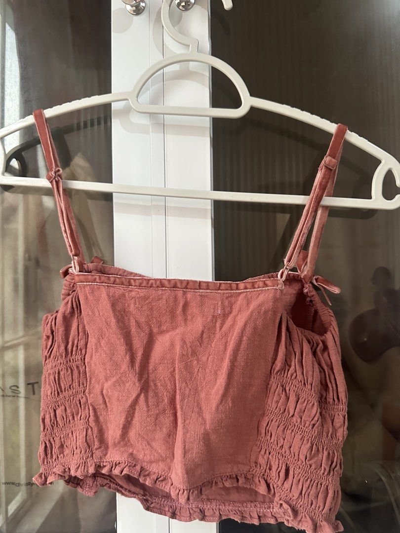 Just G Rust Crop Top 100% Cotton (Category: Others Tops) located in Cagayan de Oro. Submitted by zm1.declutter (Listing ID 1467429569, Image 2). Description: used once only.