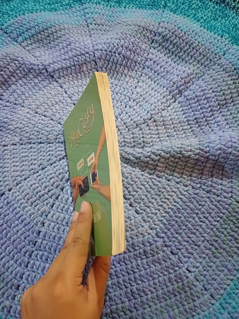 Kan Casey by Ethyl Dela Peña (Category: Storybooks) located in San Pedro. Submitted by purpledream0316 (Listing ID 1467514077, Image 2). Description: - Title: Kan Casey - Author: Ethyl Dela Peña - Format: Paperback - Cover: Green design featuring hands holding phones with text bubbles - Condition: Clean and intact pages - Genre: Fiction - Perfect addition to your reading list!.