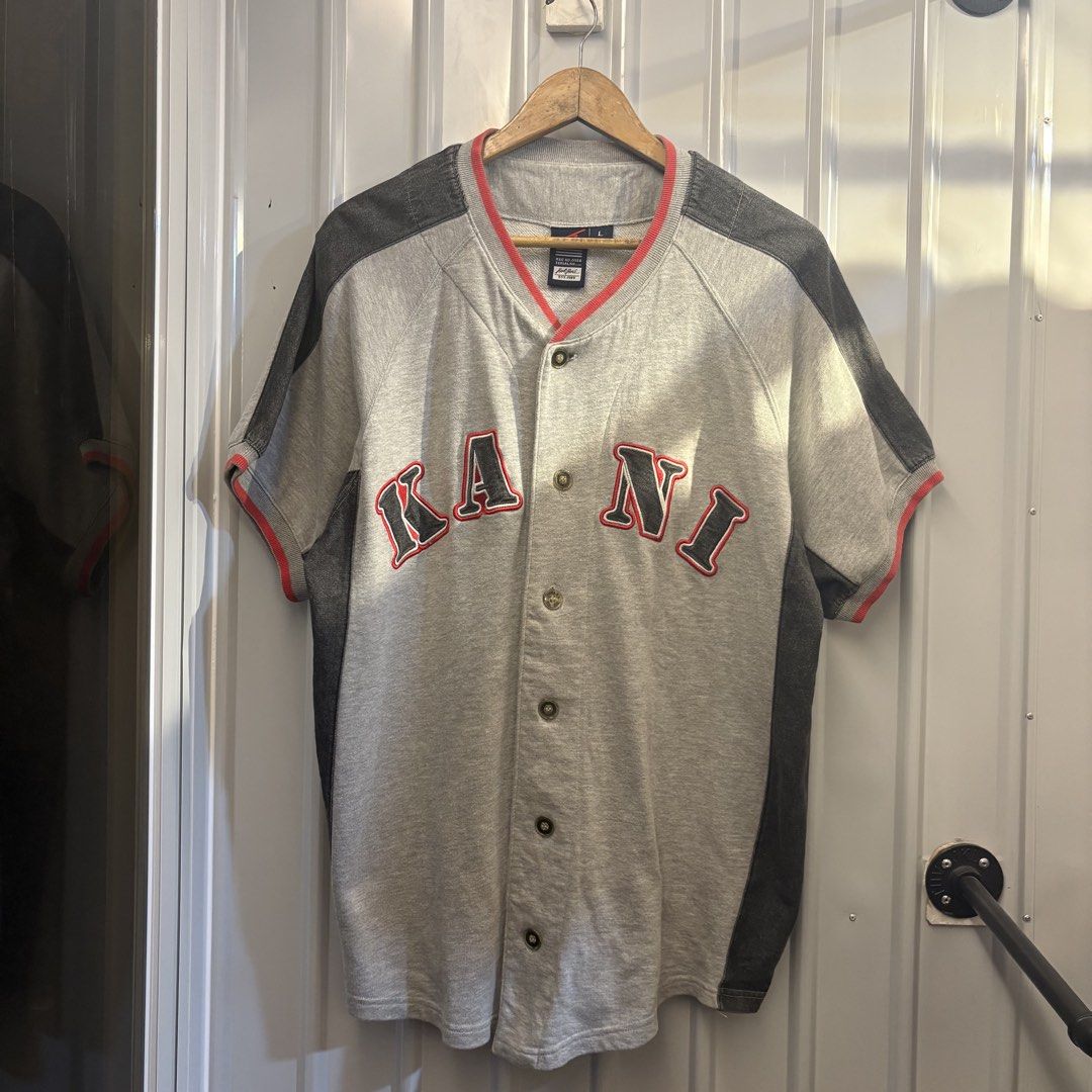 Karl Kani Y2K Baseball Jersey (Category: Tshirts & Polo Shirts ) located in Butuan. Submitted by ragscurations (Listing ID 1467491021, Image 1). Description: Excellent condition No major flaws Color rate 9.4 or better 23x29.