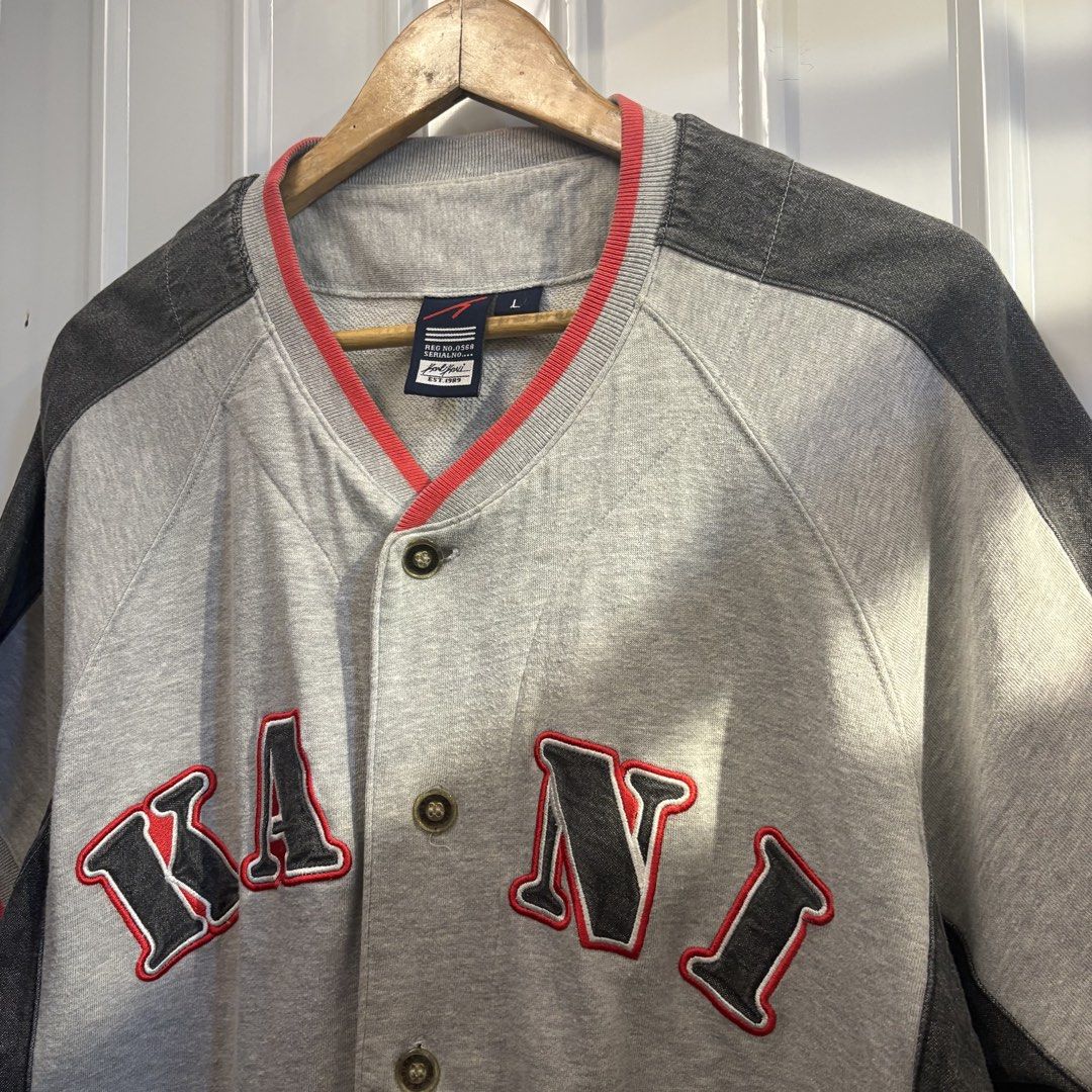 Karl Kani Y2K Baseball Jersey (Category: Tshirts & Polo Shirts ) located in Butuan. Submitted by ragscurations (Listing ID 1467491021, Image 3). Description: Excellent condition No major flaws Color rate 9.4 or better 23x29.