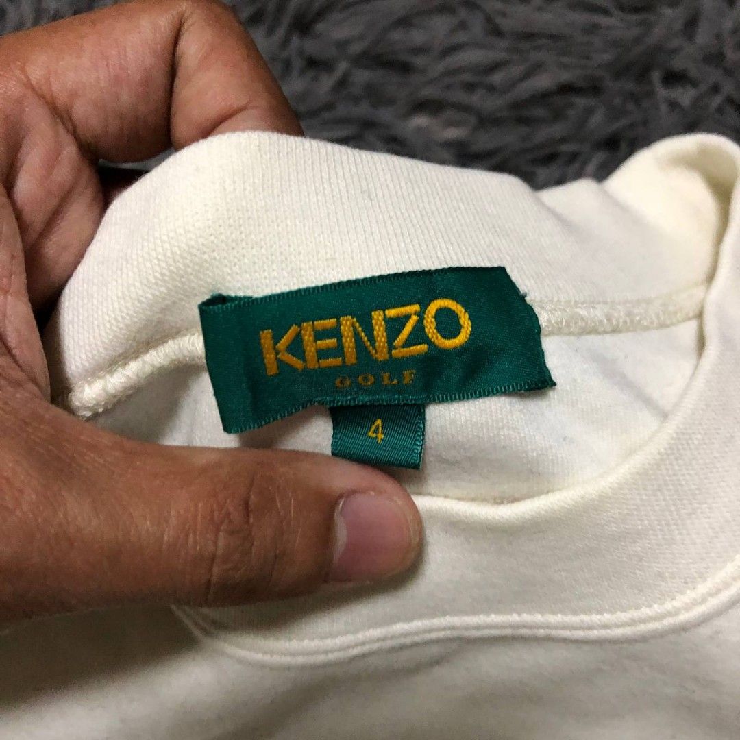 Kenzo Golf Sweatshirt (Category: Activewear) located in Camiling. Submitted by thriftscape2024 (Listing ID 1467505464, Image 2). Description: Excellent Condition Color rate: 9/10 Issue: need wash Dimes: W24xL28.