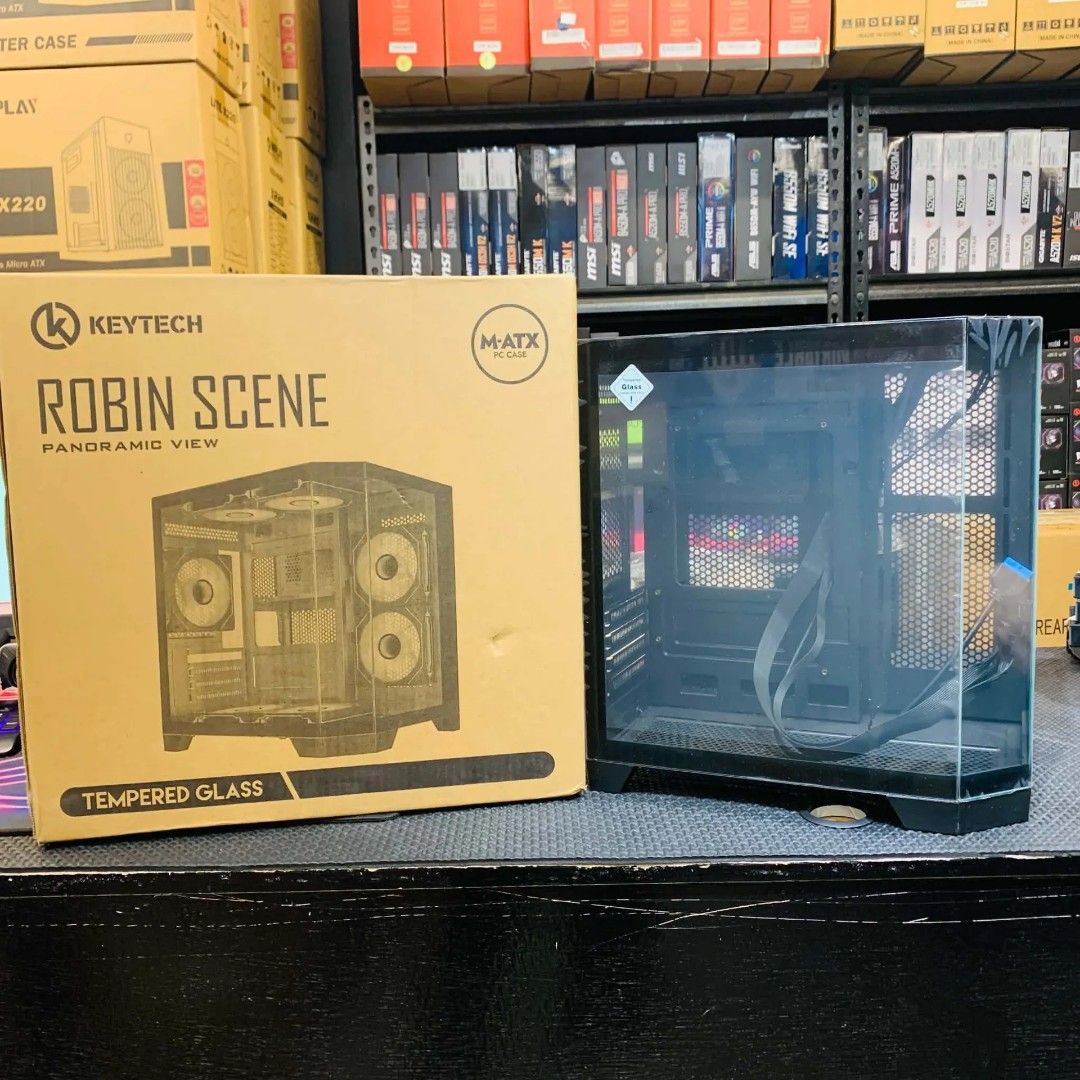 Keytech Robin Scene Tempered Glass Gaming PC Case Black (Category: Computer Parts) located in Makati City. Submitted by slaccessoriesshop (Listing ID 1467518452, Image 1). Description: Keytech Robin Scene Tempered Glass Gaming PC Case Black ✅ SAME DAY DELIVERY (within NCR and Cavite area) ✅ ORIGINAL / BRAND NEW/ SEALED ✅ We issue Sales Invoice (BIR registered) ✅ Open for Retail and Bulk Orders ✅ Store walk-in or pick-up ✅ 7 days replacement for f