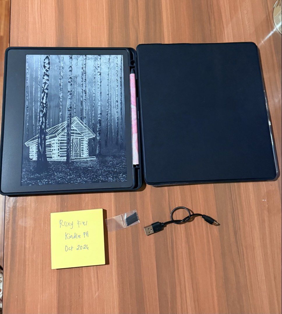 Kindle Scribe 2022 (Category: Other Audio Equipment) located in Caloocan City. Submitted by roxuuun (Listing ID 1467362899, Image 1). Description: #ForSale Kindle Scribe 2022 32gb No issue 🖤🖤 12,499 only Unit, stylus pen, charging cable, two flip cases, and skin for pen 📍North Caloocan Shipping via lalamove, jnt & lbc Payment via gcash or bank transfer (PAYMENT FIRST, You can check my name here sa group, vc, and vouch me anytime) No returns/ex