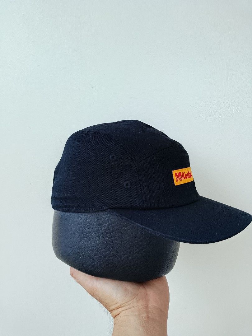 Kodak Apparel 5 panel Cap in Black Like New (Category: Caps & Hats) located in Taytay. Submitted by elegant.revival (Listing ID 1467368853, Image 2). Description: Like new condition No Issue One size adjustable Condition 9.8/10 Color rate 9.8/10 Shipping Nationwide ‼️.