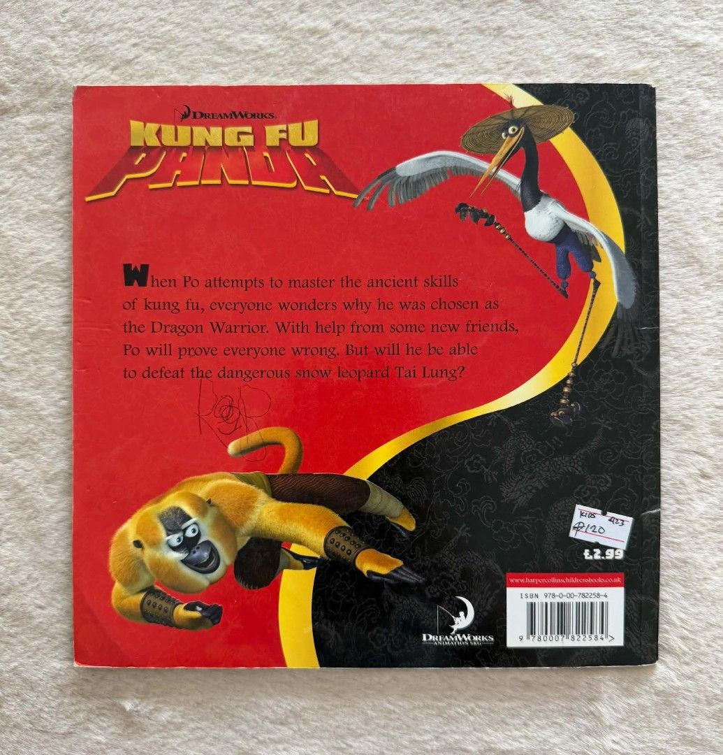 Dreamworks: Kung Fu Panda (Category: Children's Books) located in Santiago. Submitted by bookworm_club (Listing ID 1467438960, Image 2). Description: 📚no cancellation, return or exchange. 📚secondhand books. some books are in good condition while some has minimal flaws (foxing, creases, dog-eared pages, etc.) 📚reasonable haggling is allowed. 💰MOP: For same day pickup - CASH & BANK TRANSFER For shipping or scheduled pickup - BANK TRANSFER 🚚MOD