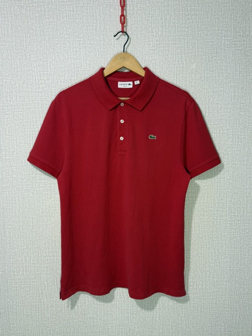 ✅Lacoste Polo Shirt (Category: Tshirts & Polo Shirts ) located in Dumaguete. Submitted by good_stuff_dgte (Listing ID 1467416861, Image 2). Description: ✅Lacoste Polo Shirt -₱1k -Size xxl on tag but fits large only (21x28) -Color rate 9.8/10 -No issue (excellent condition).