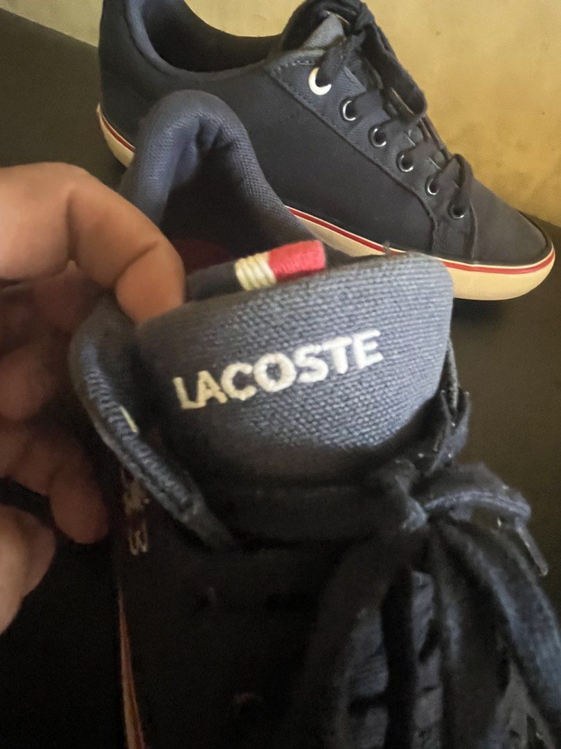 Lacoste shoes size 6US (Category: Sneakers & Footwear) located in Valencia. Submitted by wts1122.ph (Listing ID 1467379303, Image 2). Description: Nego pa Need wash since pre owed 9/10 .