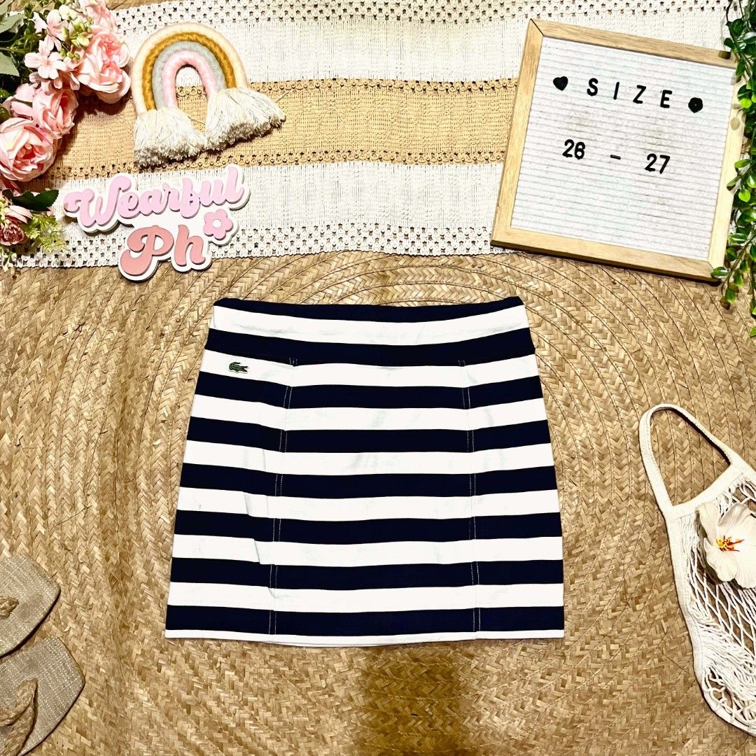 LACOSTE SKIRT (Category: Skirts) located in Cabadbaran. Submitted by reylandx (Listing ID 1467514458, Image 1). Description: WAIST: 26-27 NO ISSUE CR: 9.7/10 650 FREESHIP NA.