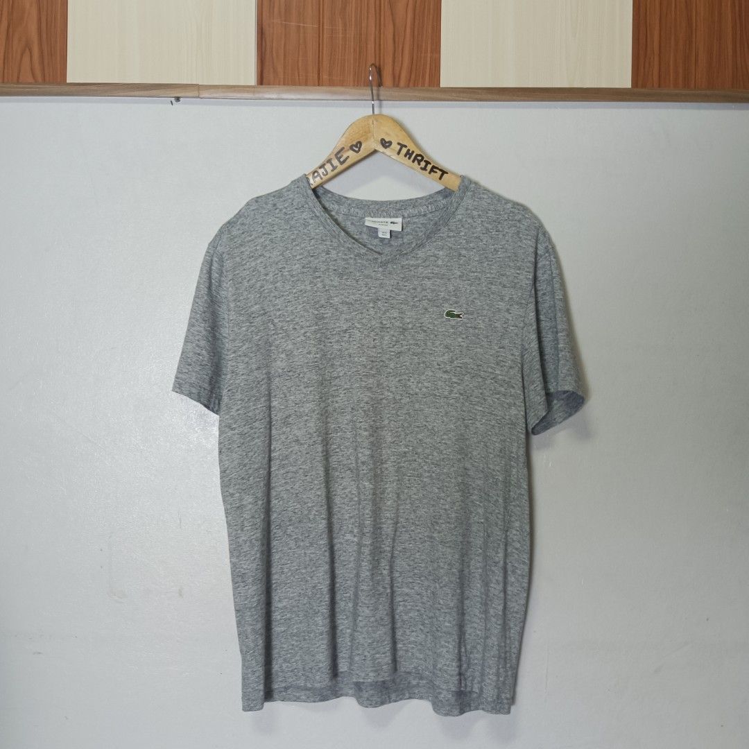 Lacoste T-shirt (Category: Tshirts & Polo Shirts ) located in Marawi City. Submitted by rajieeee (Listing ID 1467524081, Image 1). Description: like new condition Color rate 9.8/10 Authentic 💯 21 by 27 No issue.