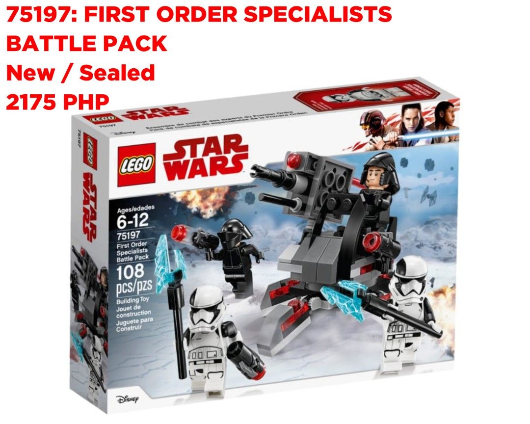LEGO STAR WARS BATTLE PACKS BATCH 1 (Category: Lego & Building Sets) located in Quezon City. Submitted by pupaj (Listing ID 1467494605, Image 2). Description: LOCATION: Batasan QC area SHIPPING: Via Grab / Lalamove / GoGo Xpress / LBC / ABest Express / J&T Buyer can suggest other shipping options upon negotiation Shipping fee c/o buyer MODE OF PAYMENT: Via BDO / GCash / Maya / Maribank / COD Item is cross-posted PM for inquiries.