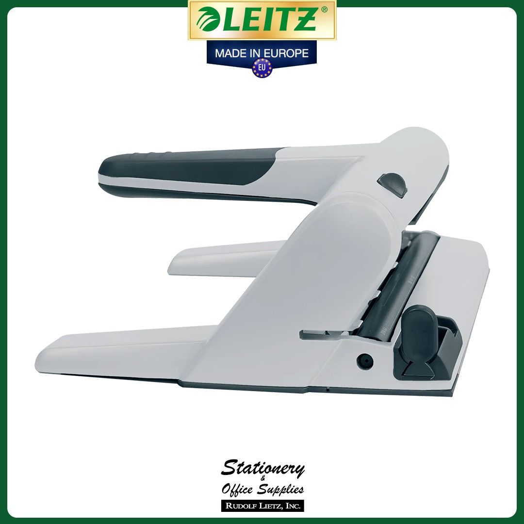 Leitz 5114 Akto Universal 4-Hole Punch (Category: Stationery & School Supplies) located in Paranaque City. Submitted by rudolflietzinc (Listing ID 1467396711, Image 3). Description: - Brand: Leitz Akto Universal Hole Punch - Capacity: Punches up to 30 sheets effortlessly - Build: Heavy-duty aluminum diecast with eco-friendly recycled plastic parts - Versatility: Adjustable clip system for up to 6 holes (includes 4 cutters), fits paper sizes from 