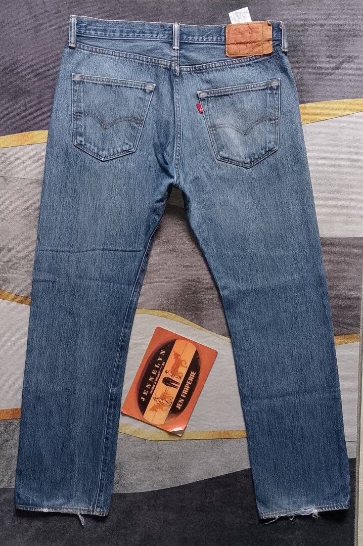 Levi's 501 extended patch for men (Category: Jeans) located in Calbayog City. Submitted by jen1027 (Listing ID 1467424383, Image 2). Description: Ptpa 🙏 LEVI'S 501 EXTENDED PATCH REGULAR FIT MEN Size 34 L 30 Actual Length 40 Hem8 Made In Haiti Good Condition Issue Sign Of Used Pati Tattered Laylayan Price:850 + Sf ⛔ Payment First ⛔Mop-Gcash ⛔Location-Calbayog City Samar ⛔pm.