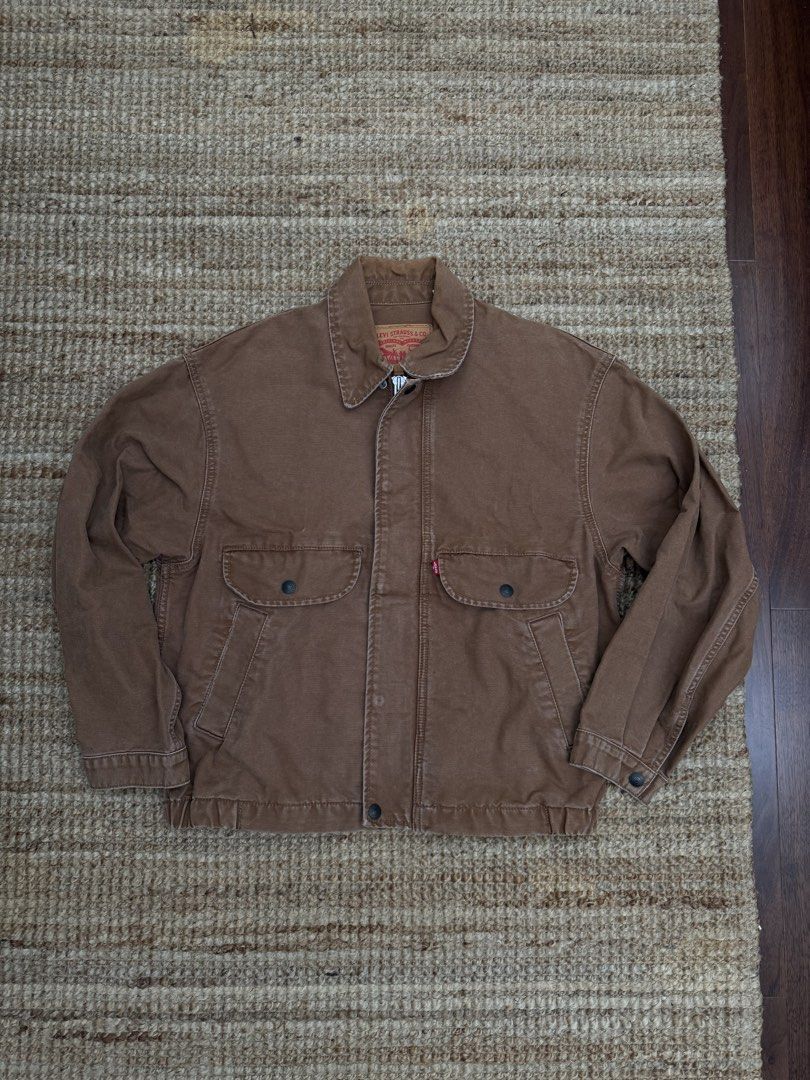 Levis Trucker Jacket (Category: Coats, Jackets and Outerwear) located in Santa Rosa. Submitted by acunicorn (Listing ID 1467387062, Image 1). Description: Levis Rancher Trucker Jacket Brown Not thrifted, bought from Levis PH 2022 Like new condition, rarely worn Oversized fit, fits M-L in my honest opinion About this Style Dubbed the Rancher Trucker for its durability and no-fuss style, this jacket was made for the long haul. You’ll love its sturd