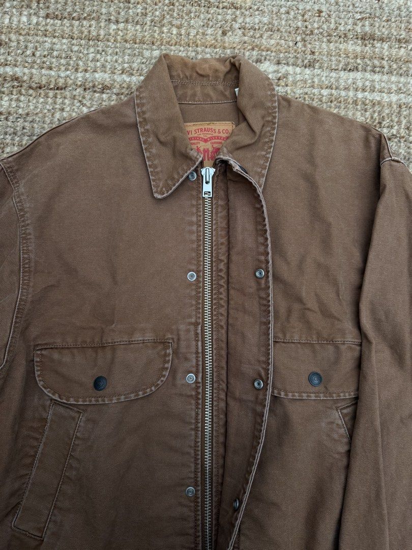 Levis Trucker Jacket (Category: Coats, Jackets and Outerwear) located in Santa Rosa. Submitted by acunicorn (Listing ID 1467387062, Image 3). Description: Levis Rancher Trucker Jacket Brown Not thrifted, bought from Levis PH 2022 Like new condition, rarely worn Oversized fit, fits M-L in my honest opinion About this Style Dubbed the Rancher Trucker for its durability and no-fuss style, this jacket was made for the long haul. You’ll love its sturd