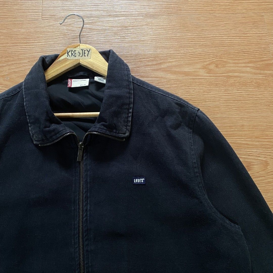 Levis work or casual wear Harrington jacket (Category: Coats, Jackets and Outerwear) located in Bislig. Submitted by jeloy_13 (Listing ID 1467536341, Image 3). Description: Dimes 23x27 Excellent condition need wash only.