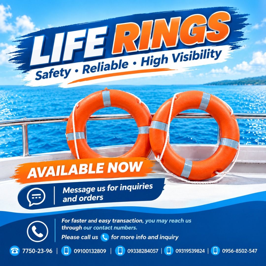 LIFE RING (Category: Looking For) located in Pasig City. Submitted by cruzmia.825 (Listing ID 1467382863, Image 1). Description: ✅ Guaranteed lowest price ✅ Quality products ✅ Big discount for bulk orders ✅ 100% LEGIT TRUSTED SUPPLIER! ✅ With Complete Legal Documents ✅ BIR Registered We Supply All Kinds Of PPE Supplies, Raincoat, Hard Hat, Cooler Box, Plastic Trash Bin, Road Barriers, Kayak Boats, Crystal Kayak, Traffic Cone, T-Bollards & All Kin