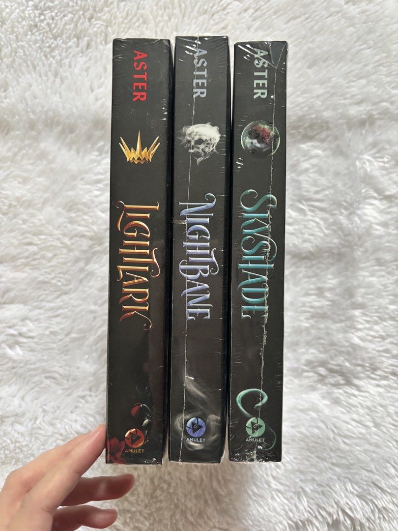Lightlark TRILOGY BRAND NEW SEALED (Category: Storybooks) located in Cainta. Submitted by dealwithapril_ (Listing ID 1467541251, Image 2). Description: Complete Alex Aster Lightlark Trilogy: Lightlark, Nightbane, & Skyshade Format: Paperback Condition: Brand new, still in original protective plastic shrink wrap Genre: Young Adult (YA) Fantasy Grab all 3 books together in one bundle FROM FULLY BOOKED.