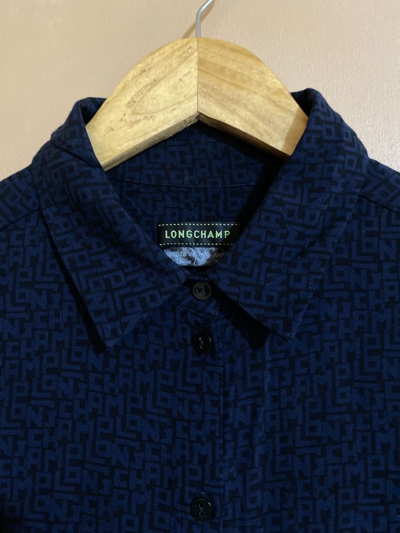 Longchamp Monogram Button Up Long Sleeves (Category: Tshirts & Polo Shirts ) located in Cadiz. Submitted by thespotcdz (Listing ID 1467397731, Image 2). Description: Size 36 on tag Width 19" Length 27" Good as new .